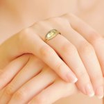 Bague de Colibri Personnalisée avec 1-5 Fleurs de Naissance Cadeau Anniversaire Fête pour Femme