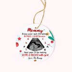 Personalized Gift For Future Mommy Enjoy Your Last Christmas In Peace And Quiet Ornament