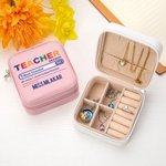Personalised PU Leather Jewellery Box with Name for Teacher Appreciation Gift