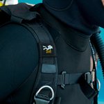 Étiquette d'Identification à Velcro Personnalisée avec Nom Brodé Cadeau Anniversaire pour Amateur de Plongée