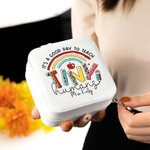 Personalised PU Leather Jewellery Box with Name for Teacher Appreciation Gift