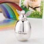 Personalise Angel Heart Ashes Urn Engraved with Message Memory Gift