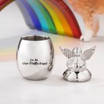 Personalise Angel Heart Ashes Urn Engraved with Message Memory Gift