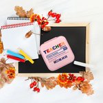 Personalised PU Leather Jewellery Box with Name for Teacher Appreciation Gift