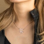 Personalised Elk Necklace with Name Christmas Gifts for Her