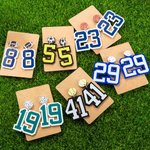 Pendientes Personalizados con Número de Jugador para Mamá de Fútbol Mamá de Béisbol Mamá de Softbol