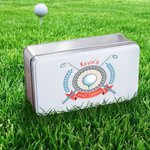 Scatola di latta per golf personalizzata Scatola di latta per dolci in metallo