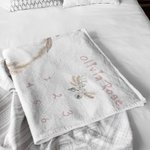 Fiori personalizzati Tracciamento mensile della crescita Coperta morbida e floreale Regalo per la festa del bebè per il neonato