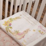 Couverture souple personnalisée Peter Rabbit Baby Milestone Growth Tracker Photo Prop Baby Shower Birthday Gift for Newborn Kid