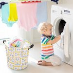 Panier de rangement pliable personnalisé Dinosaure Fantaisie Licorne pour enfant Lessive Jouets Organisateur