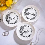 Fiore di nascita personalizzato con nome Piatto gioiello per donne Compleanno Regalo per la festa della mamma