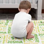 Gepersonaliseerde Dinosaurus Fantasie Eenhoorn Fleece Deken met Naam Verjaardag Baby Shower Gift voor Baby Kid