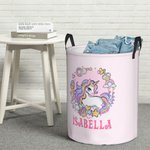 Personalised Fantasy Unicorn Design Laundry Toy Storage Basket Organizer for Kids Gift