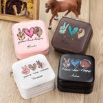 Personalized PU Leather Horse Girl Jewellery Box Jewellery Organizer