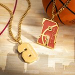 Personalised Basketball Necklace with Engraved Name Number Birthday Match Day Gift for Basketball Players Sport Lovers