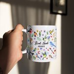 Personalised Bird Nerd Mug with Name Gifts for Bird Lovers