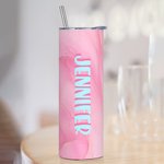 Bicchiere grande personalizzato con iniziali monogramma