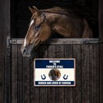 Plaque d'identification de box pour chevaux personnalisée Cadeau pour les amoureux des chevaux