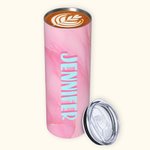 Bicchiere grande personalizzato con iniziali monogramma