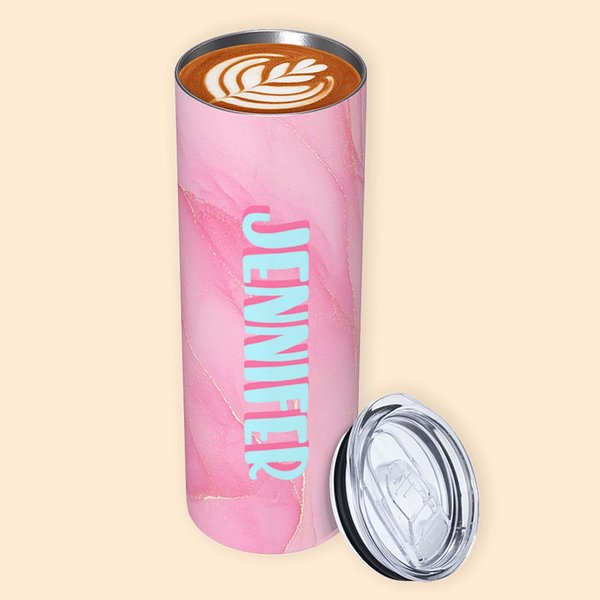 Vaso grande personalizado con iniciales y monograma