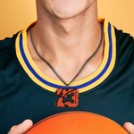 Personalised Basketball Necklace with Engraved Name Number Birthday Match Day Gift for Basketball Players Sport Lovers