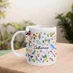 Personalised Bird Nerd Mug with Name Gifts for Bird Lovers