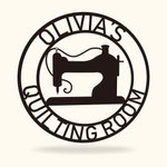 Personalized Metal Sewing Room Sign Quilting Sign