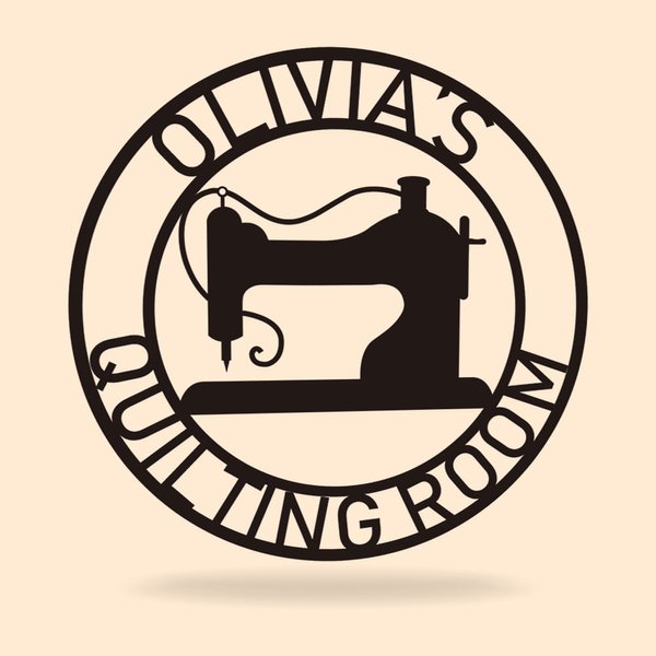 Personalized Metal Sewing Room Sign Quilting Sign