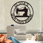 Personalized Metal Sewing Room Sign Quilting Sign