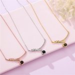 Collier Personnalisé avec Projection de Photo et Je t'aime en 100 Langues Pendentif en Argent Inscruté de Zicron Cadeau pour Femme