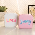 Personalized Large Monogram Initials Jewellery Case Gift For Her