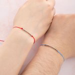 Personalized Pair of Couple Name Morse Code Bracelets Long Distance Relationship Bracelets