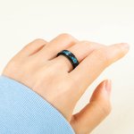 Personalised Moon and Star Anxiety Ring Stress Relief Gifts for Men and Women
