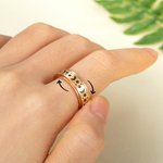 Personalised Moon and Star Anxiety Ring Stress Relief Gifts for Men and Women