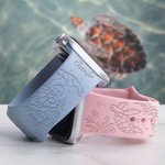 Pulsera personalizada de silicona con diseño de tortuga marina para Apple Samsung