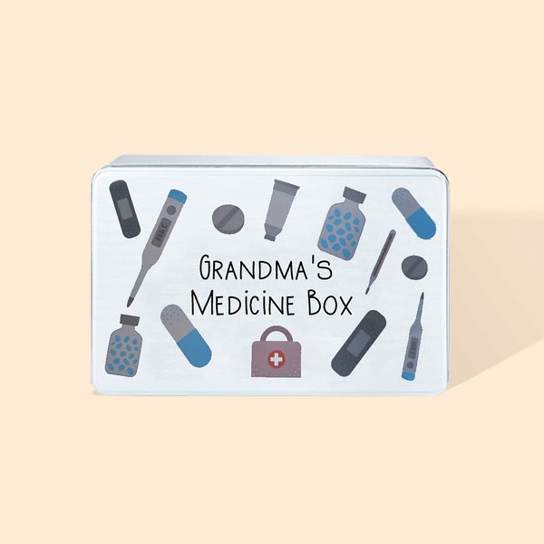 Boîte d'organisation en métal personnalisée pour le rangement des médicaments