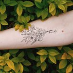 Bouquet de fleurs de naissance tatoué à l'épreuve de l'eau et personnalisé avec nom Lot de 15 cadeaux de fête Cadeau de fête des mères pour elle