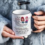 Gepersonaliseerde To My Bestie Mok met Naam Verjaardagscadeau voor Vriendin Zus
