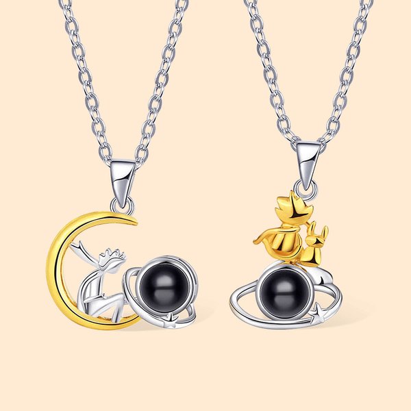 Collier Projection Personnalisée avec Photo Entourée de 