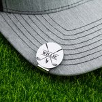 Marqueur Magnétique de Golf Clip pour Chapeau Casquette Personnalisé avec Nom Cadeau d'Anniversaire Noël Fête des Pères pour Golfeurs