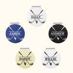 Marqueur Magnétique de Golf Clip pour Chapeau Casquette Personnalisé avec Nom Cadeau d'Anniversaire Noël Fête des Pères pour Golfeurs