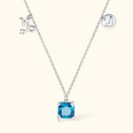 Collier Femme Personnalisé avec Signe Astrologique et Pierre de Naissance Bijoux Cadeau pour Femme