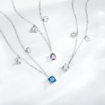 Collier Femme Personnalisé avec Signe Astrologique et Pierre de Naissance Bijoux Cadeau pour Femme