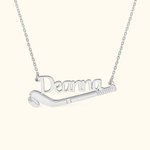 Personalisierte Eishockey Name Halskette für Hockey-Liebhaber Hockey Mütter Trainer Geschenk