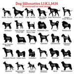 Ornement Noël en Bois Personnalisé avec Nom et Text Gravés Décoration Suspendue avec Silhouette de Chien Cadeau pour Amoureux d'Animal