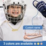 Personalisierte Eishockey Name Halskette für Hockey-Liebhaber Hockey Mütter Trainer Geschenk