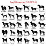 Ornement Noël en Bois Personnalisé avec Nom et Text Gravés Décoration Suspendue avec Silhouette de Chien Cadeau pour Amoureux d'Animal