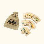 Personalisierte hölzerne Montessori Construction Truck Matching Karten 16 Pcs Memory-Spiel für Kleinkinder