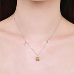 Collier Femme Personnalisé avec Signe Astrologique et Pierre de Naissance Bijoux Cadeau pour Femme