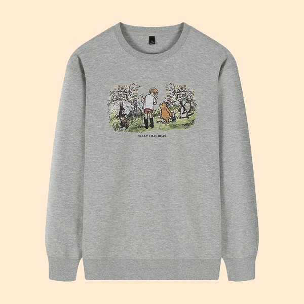 Spersonalizowana bluza lub koszulka w stylu vintage z klasyczną ilustracją Kubusia Puchatka